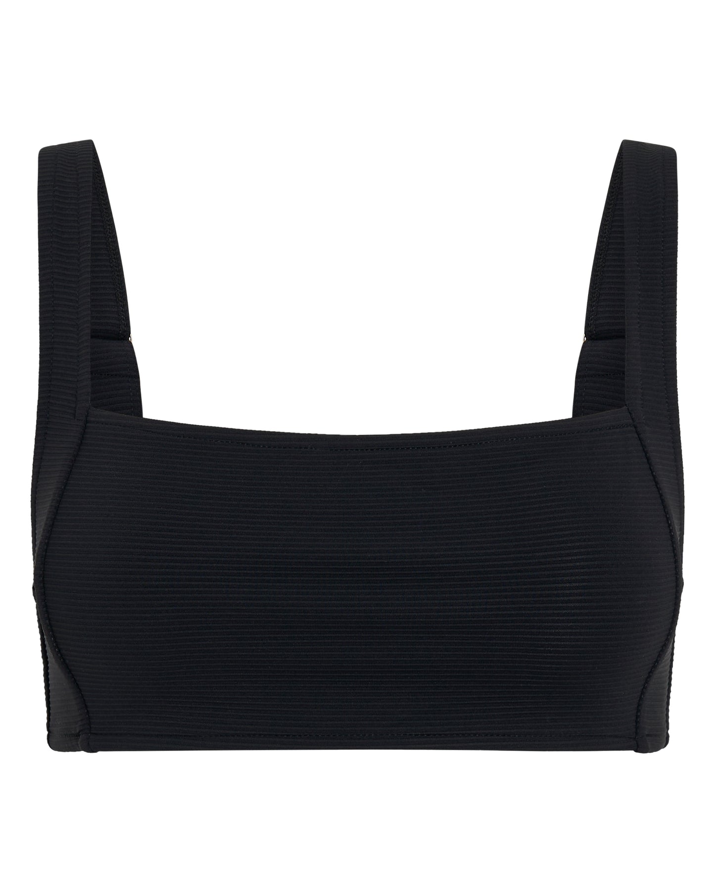 SQUARE NECK TOP - BLACK