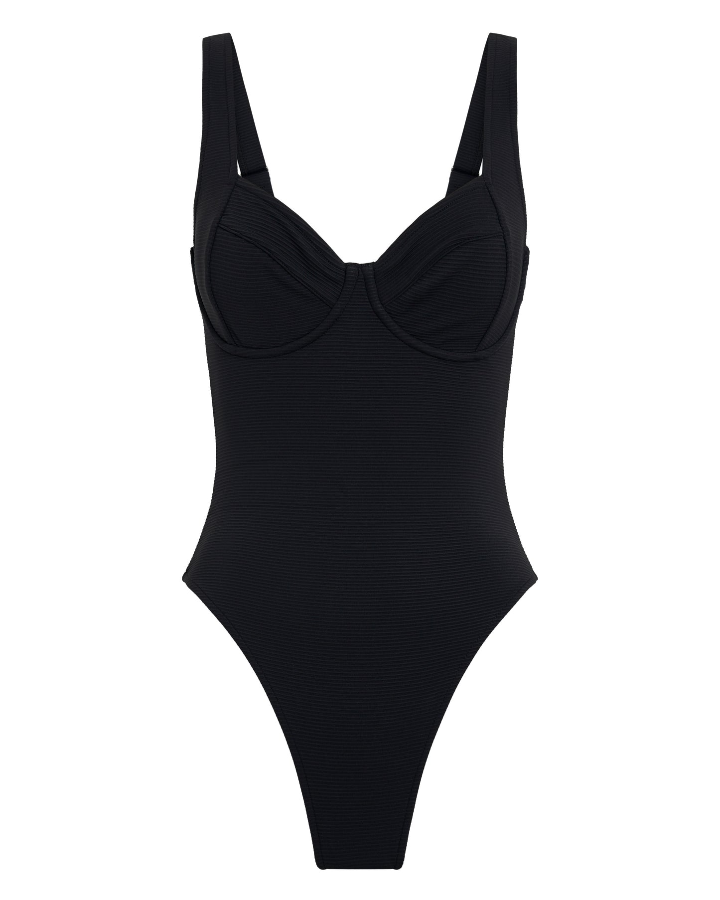 BRA CUP ONEPIECE - BLACK